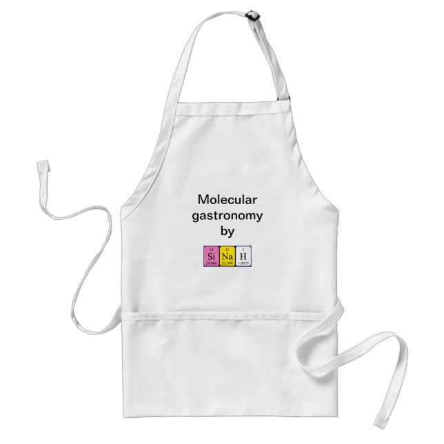 Sinah periodic table name apron (Front)