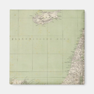 Sinai, Egypt, Syria Atlas Map Magnet