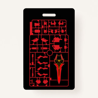 sinanju gundam gunpla plamo model runner kit char  ID badge
