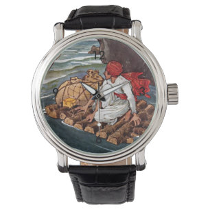 Sinbad the Sailor Shipwreck Treasure Illustration Watch