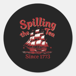 Since 1773, The Vintage Us History Teacher Has Bee Classic Round Sticker
