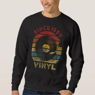 Since 1959 Vinyl Retro Record Vintage Music Sweatshirt