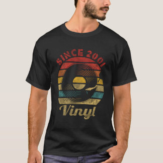 Since 2001 Vinyl Record Collector Music T-Shirt