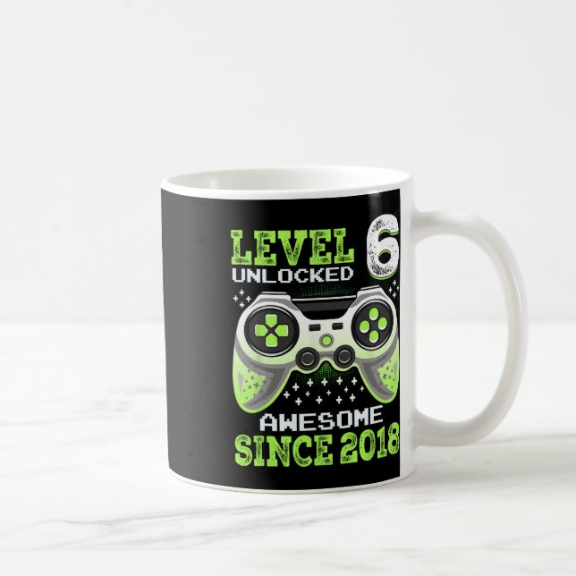 Since 2018 Funny Video Game 6th Birthday  Coffee Mug (Right)
