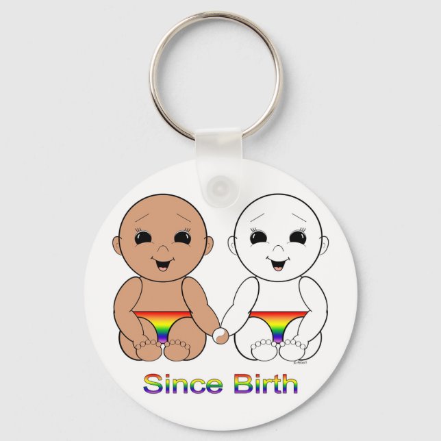 Since Birth 8w Key Ring (Front)