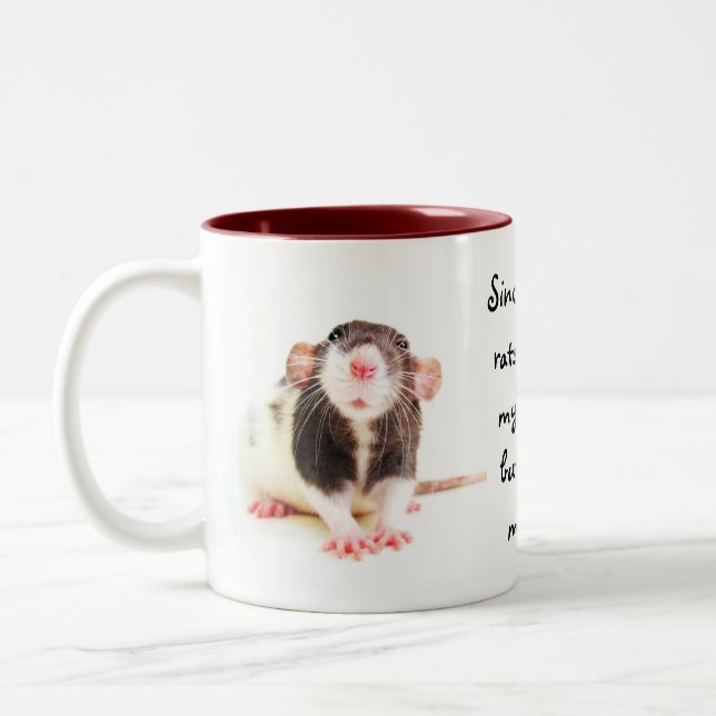 Since Owning Rats... Two-Tone Coffee Mug (Left)
