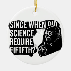 Since When Did Science Require Proof Of Faith Bla Ceramic Ornament