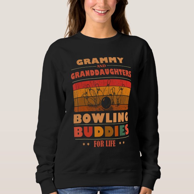 Sincere Granddaughters GRAMMY Buddies For Life Bow Sweatshirt (Front)