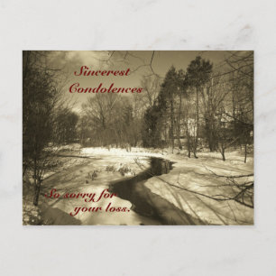 Sincerest Condolences Post Card