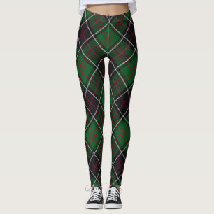 Sinclair Clan Hunting Tartan Variant Plaid Leggings