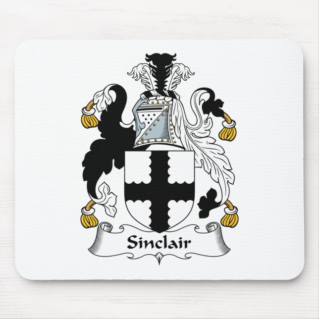 Sinclair Family Crest Mouse Pad (Front)