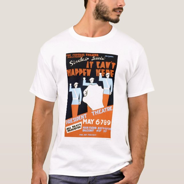 Sinclair Lewis Play 1937 WPA T-Shirt (Front)