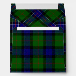 Sinclair tartan blue green plaid envelopes