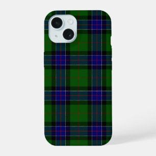 Sinclair tartan blue green plaid iPhone 15 case