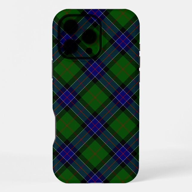 Sinclair tartan blue green plaid iPhone case (Back)