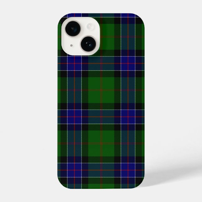 Sinclair tartan blue green plaid  iPhone case (Back)