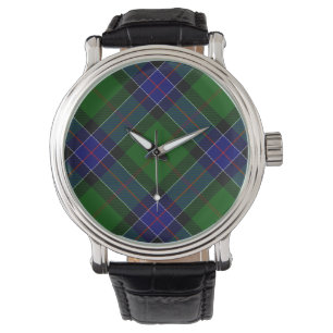Sinclair tartan blue green plaid watch