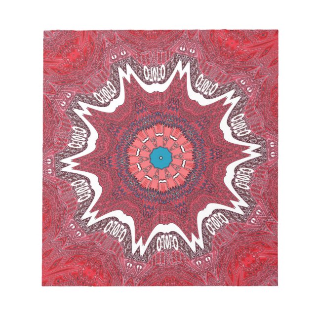 Sindh ethnic tribal pattern notepad (Front)