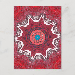 Sindh ethnic tribal pattern postcard