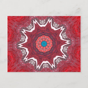 Sindhi Ethnic Tribal Pattern Art Print Postcard