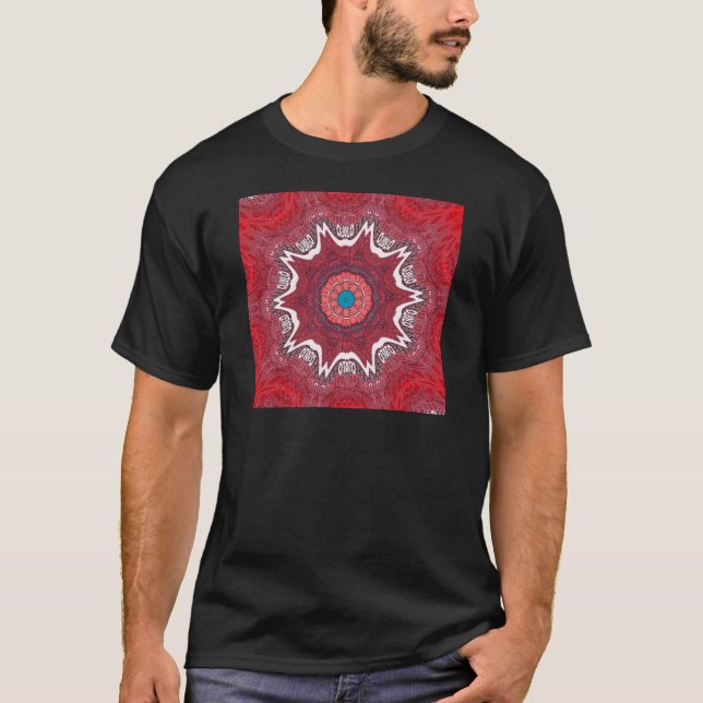 Sindhi Ethnic Tribal Pattern Art Print T-Shirt (Front)