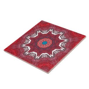 Sindhi Ethnic Tribal Pattern Art Print Tile