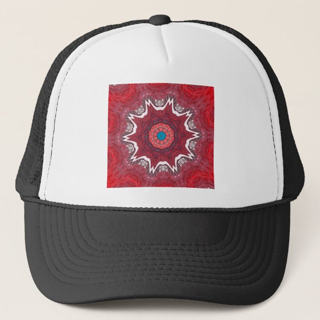 Sindhi Ethnic Tribal Pattern Art Print Trucker Hat (Front)