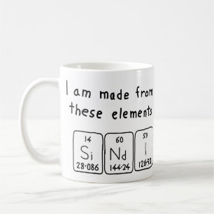 Sindi periodic table name mug