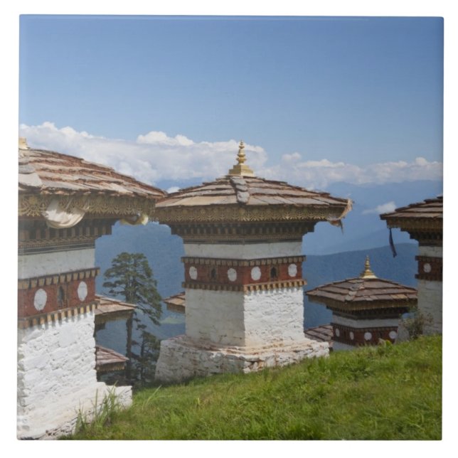 Sindokha Dzong, Dochu La Pass 2 Ceramic Tile (Front)