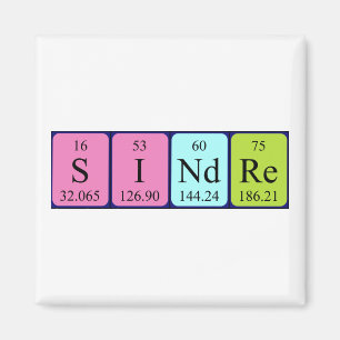 Sindre periodic table name magnet