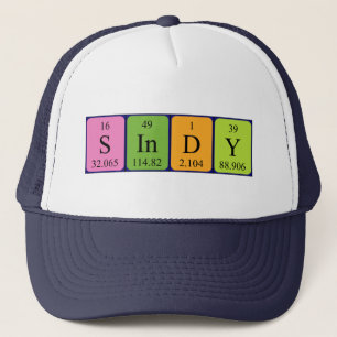 Sindy periodic table name hat