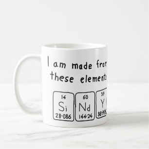 Sindy periodic table name mug