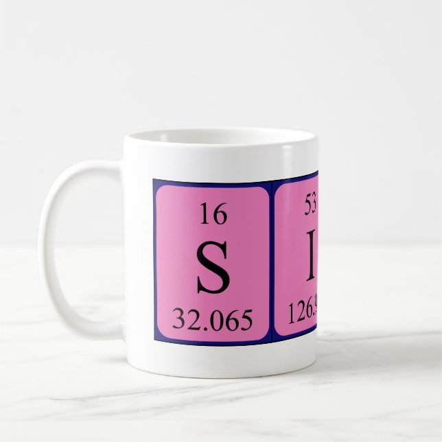 Sindy periodic table name mug (Left)
