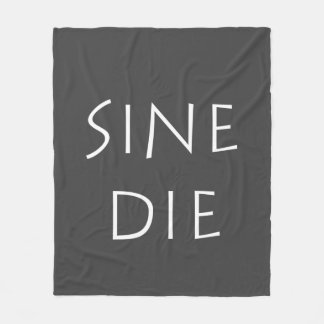 Sine die fleece blanket