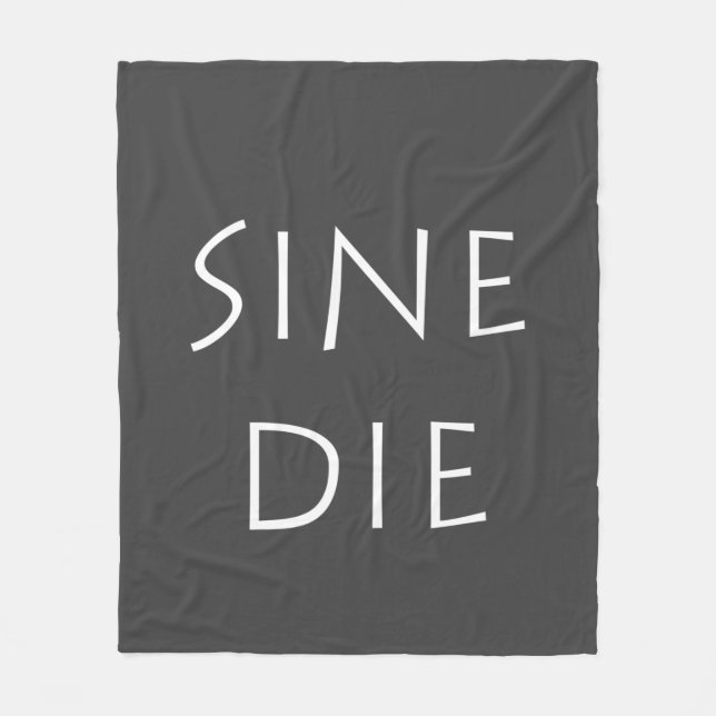 Sine die fleece blanket (Front)