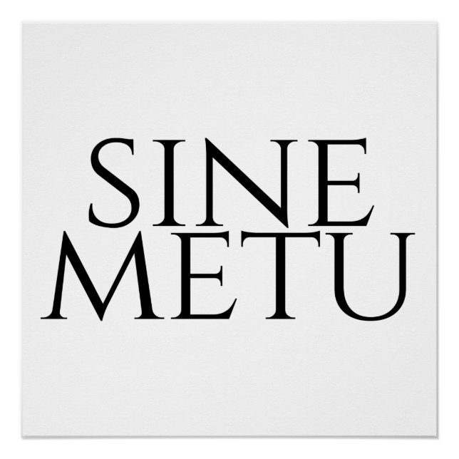 Sine Metu - Without Fear Poster (Front)