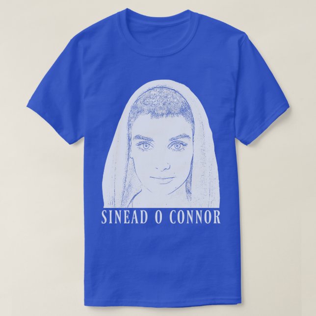 sinead oconnor White retro T-Shirt (Design Front)