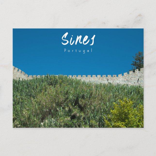 Sines Castle Wall - Portugal Postcard (Front)