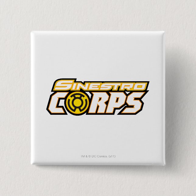 Sinestro Corps 15 Cm Square Badge (Front)