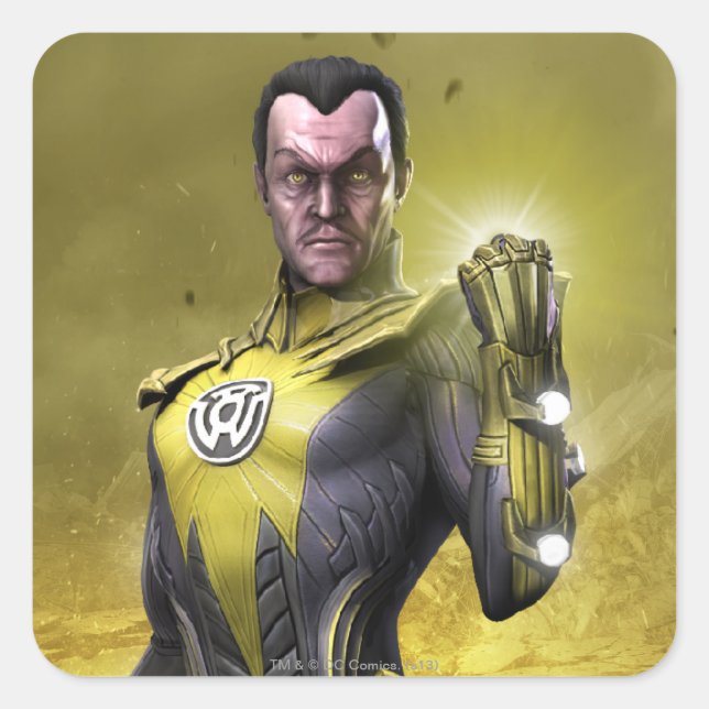 Sinestro Square Sticker (Front)