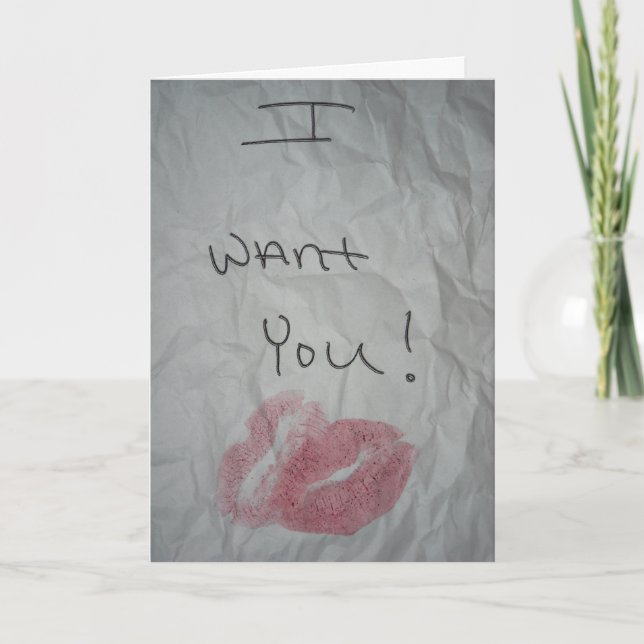 Sinfully Romantic Valentine Holiday Card (Front)