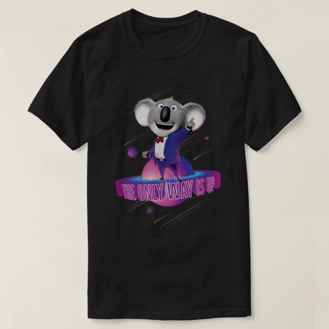 Sing 2 Buster Moon Retro Shooting Stars  T-Shirt (Design Front)