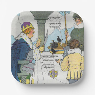 Sing a Song of Sixpence Mother Goose Nursery Rhyme Paper Plate