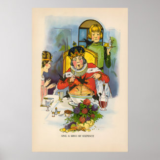 Sing A Song of Sixpence - Nursery Rhyme Poster