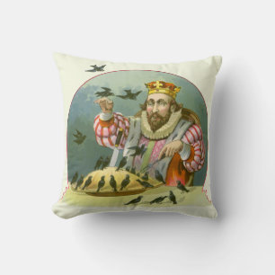 Sing a Song of Sixpence, Vintage Nursery Rhyme Cushion