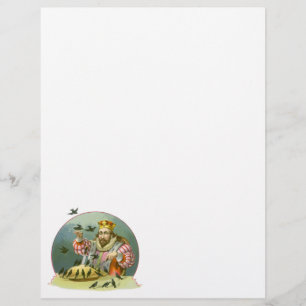 Sing a Song of Sixpence, Vintage Nursery Rhyme Flyer