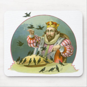 Sing a Song of Sixpence, Vintage Nursery Rhyme Mouse Pad