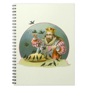 Sing a Song of Sixpence, Vintage Nursery Rhyme Notebook