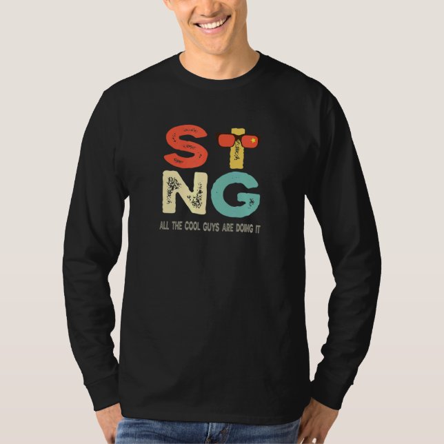 Sing All The Cool Guys Are Doing It Vocal Singer T-Shirt (Front)