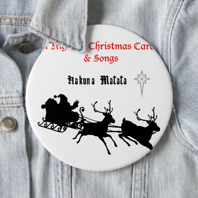 Sing Along Christmas – Carols & Festive Joy 6 Cm Round Badge (In Situ)